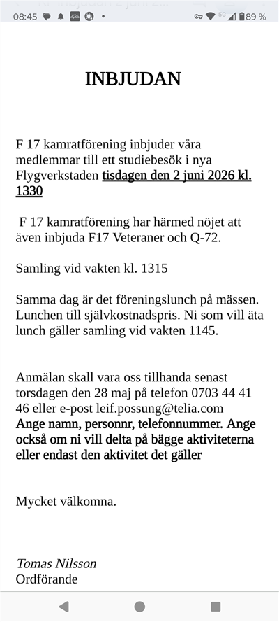 Inbjudan 